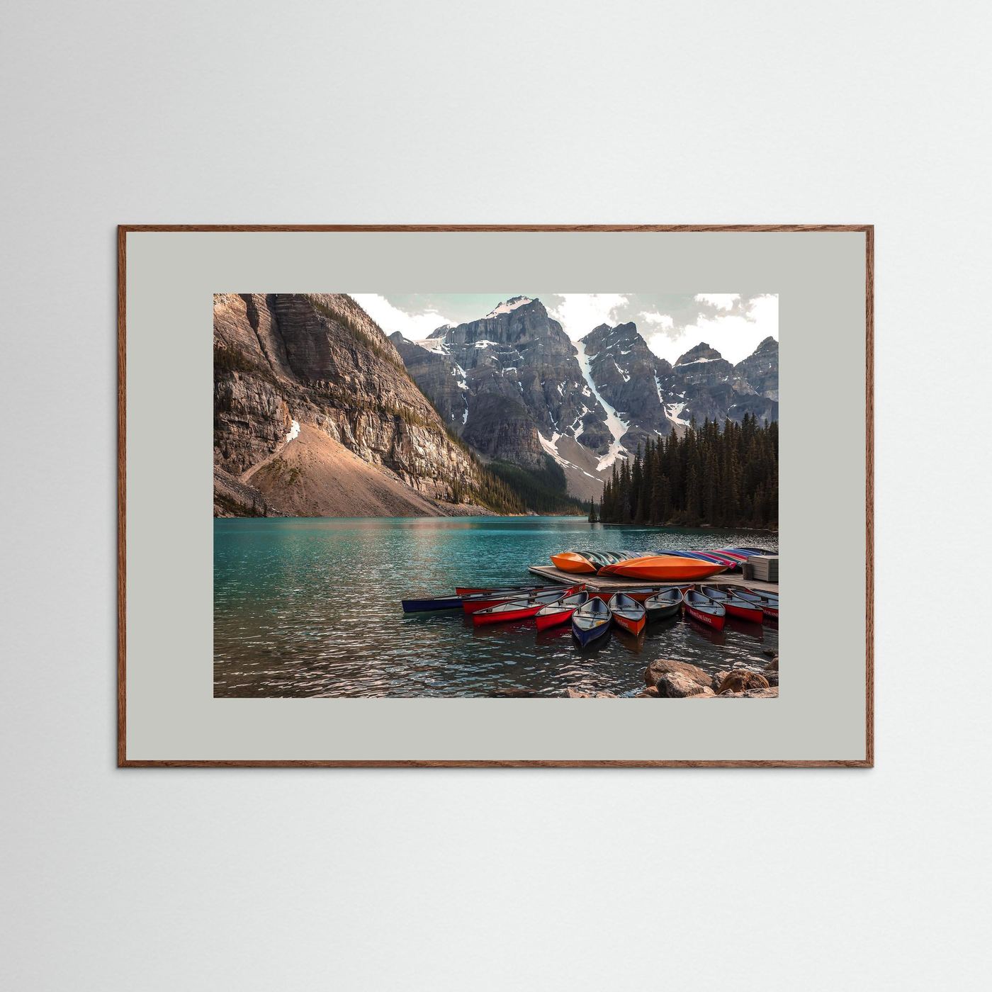 Beautiful Moraine Lake, Alberta in Canada.