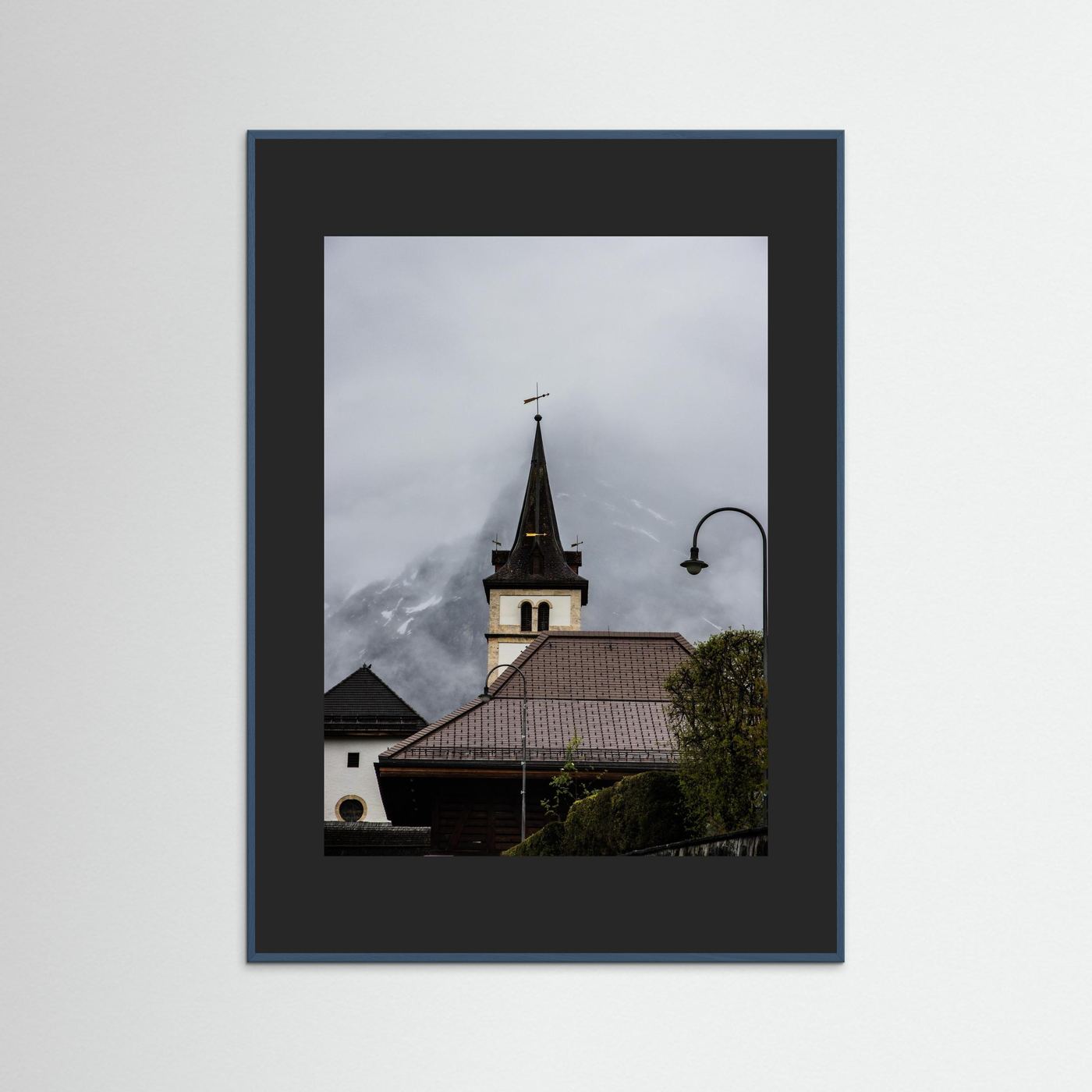 Famous church in Grindelwald, Switzerland