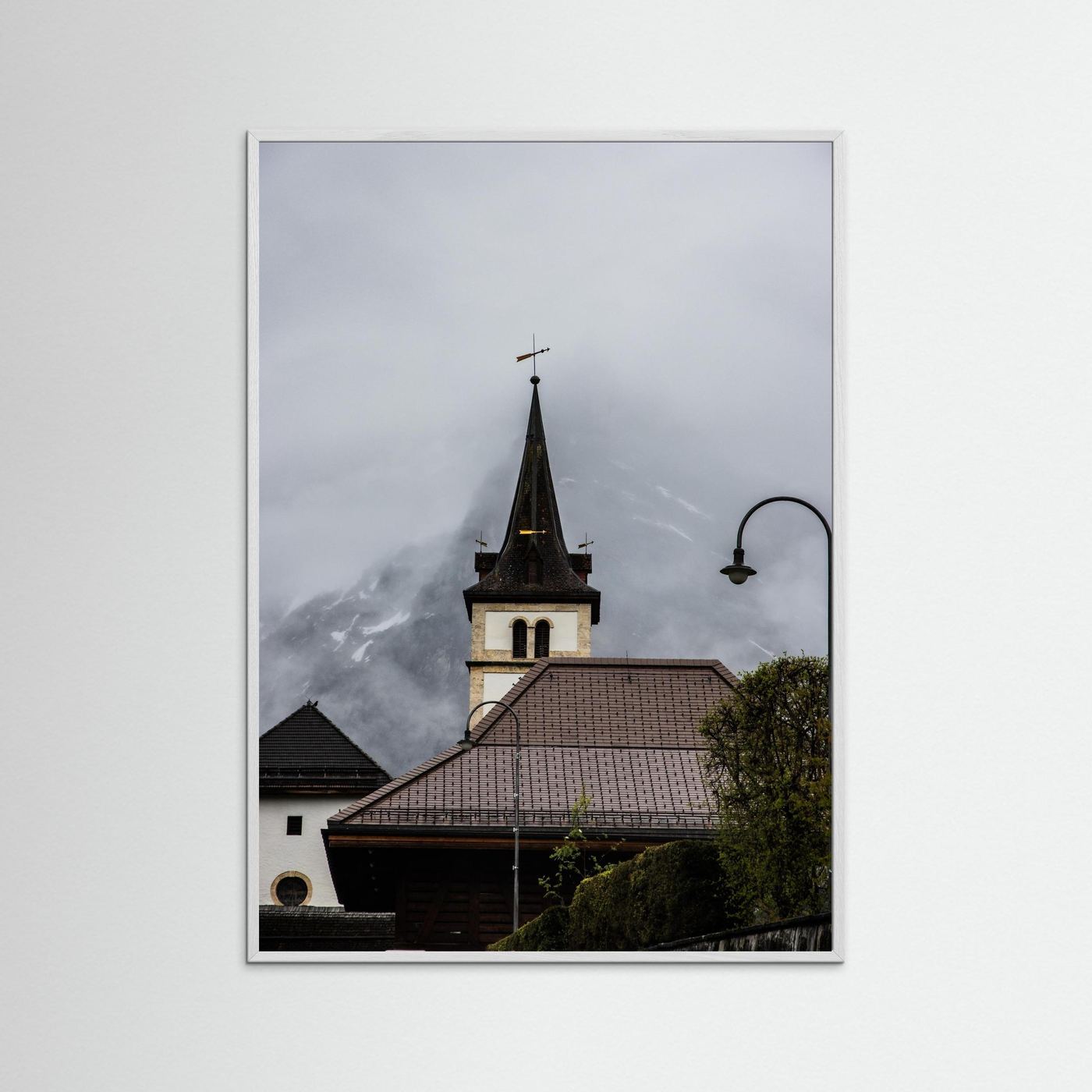 Famous church in Grindelwald, Switzerland