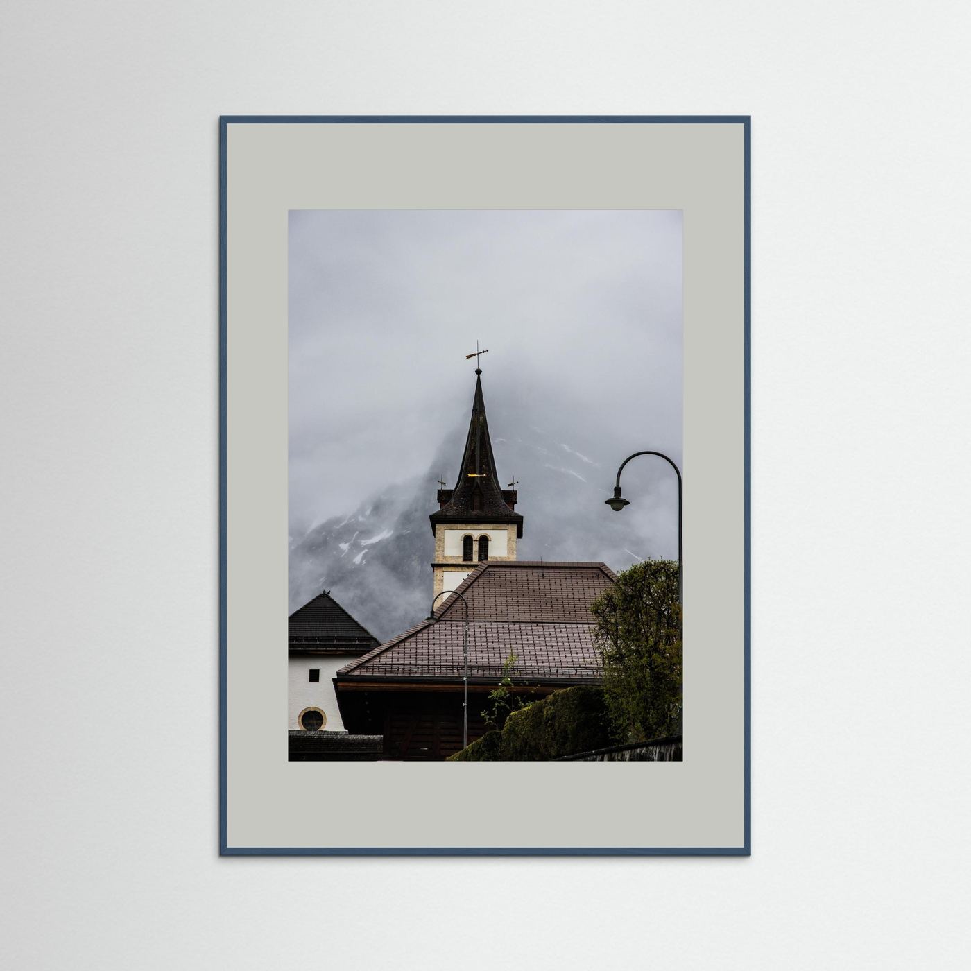 Famous church in Grindelwald, Switzerland