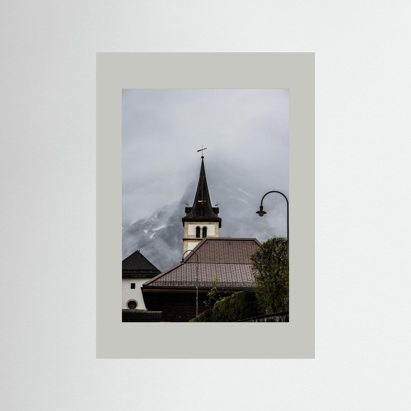 Famous church in Grindelwald, Switzerland