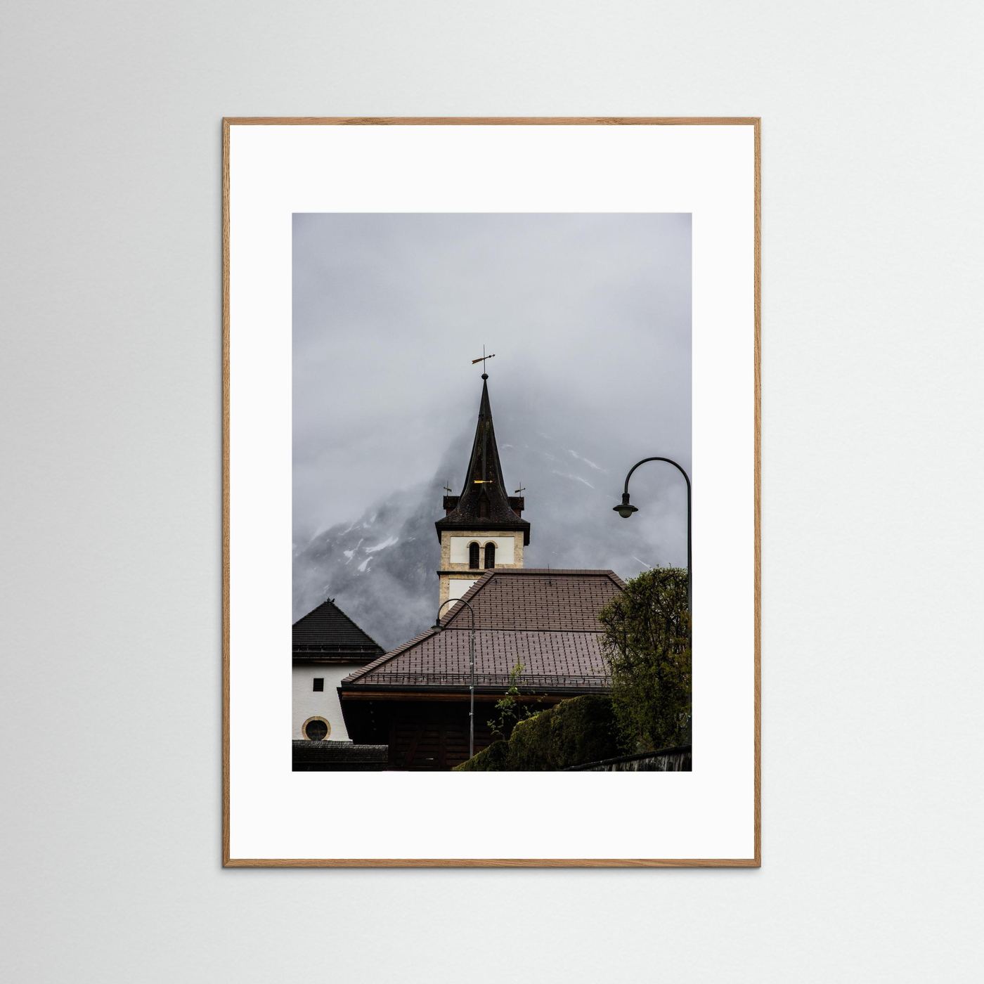 Famous church in Grindelwald, Switzerland