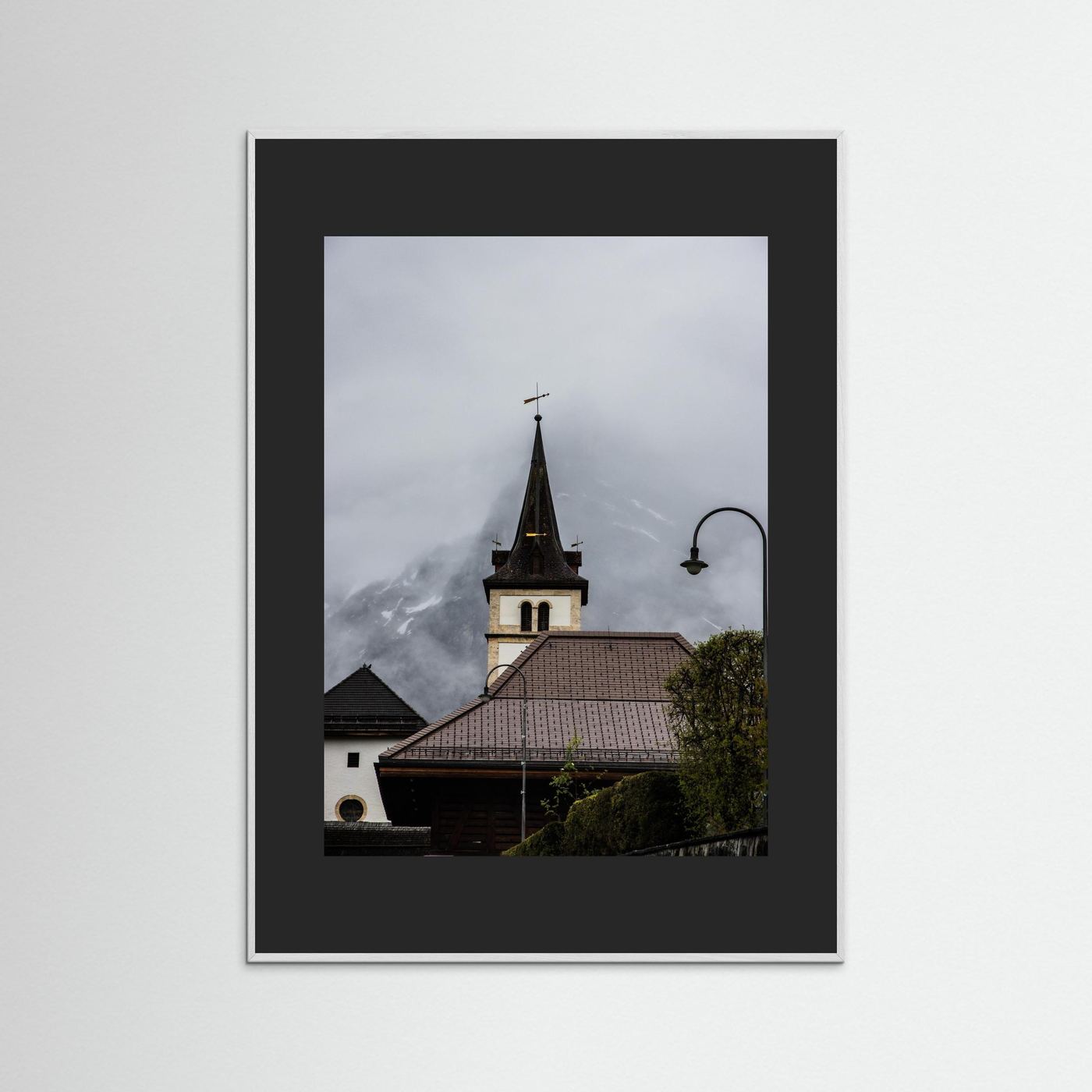 Famous church in Grindelwald, Switzerland