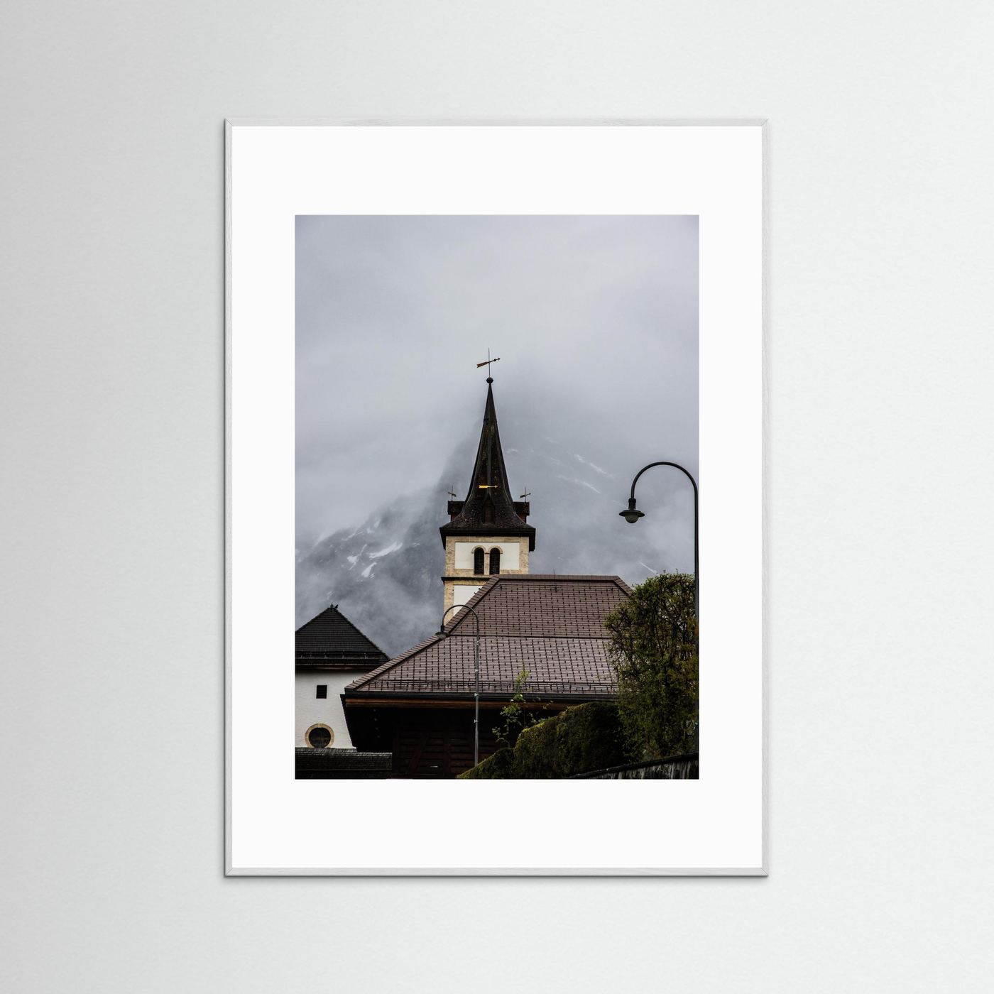 Famous church in Grindelwald, Switzerland