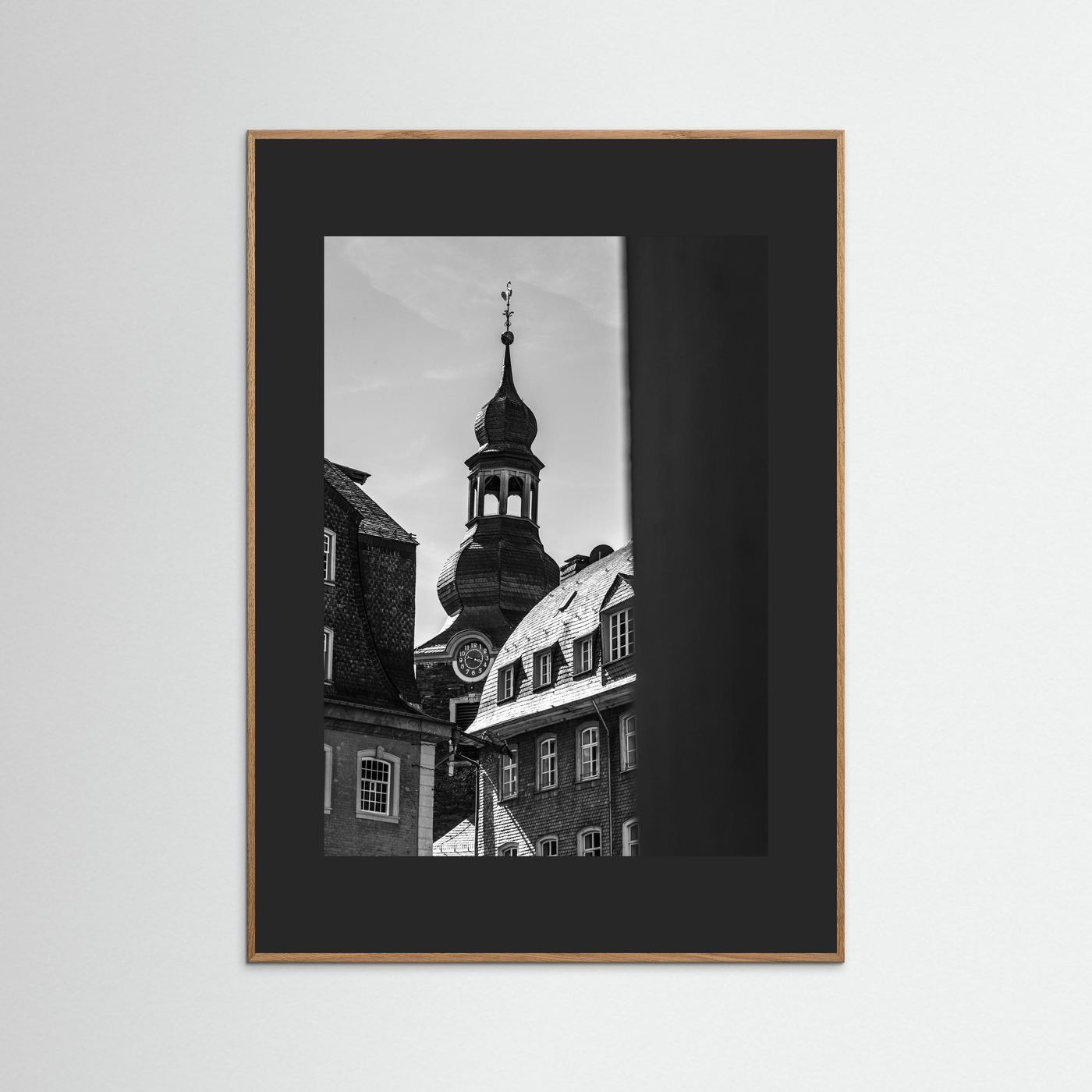 Oude kerk in Monschau in Duitsland