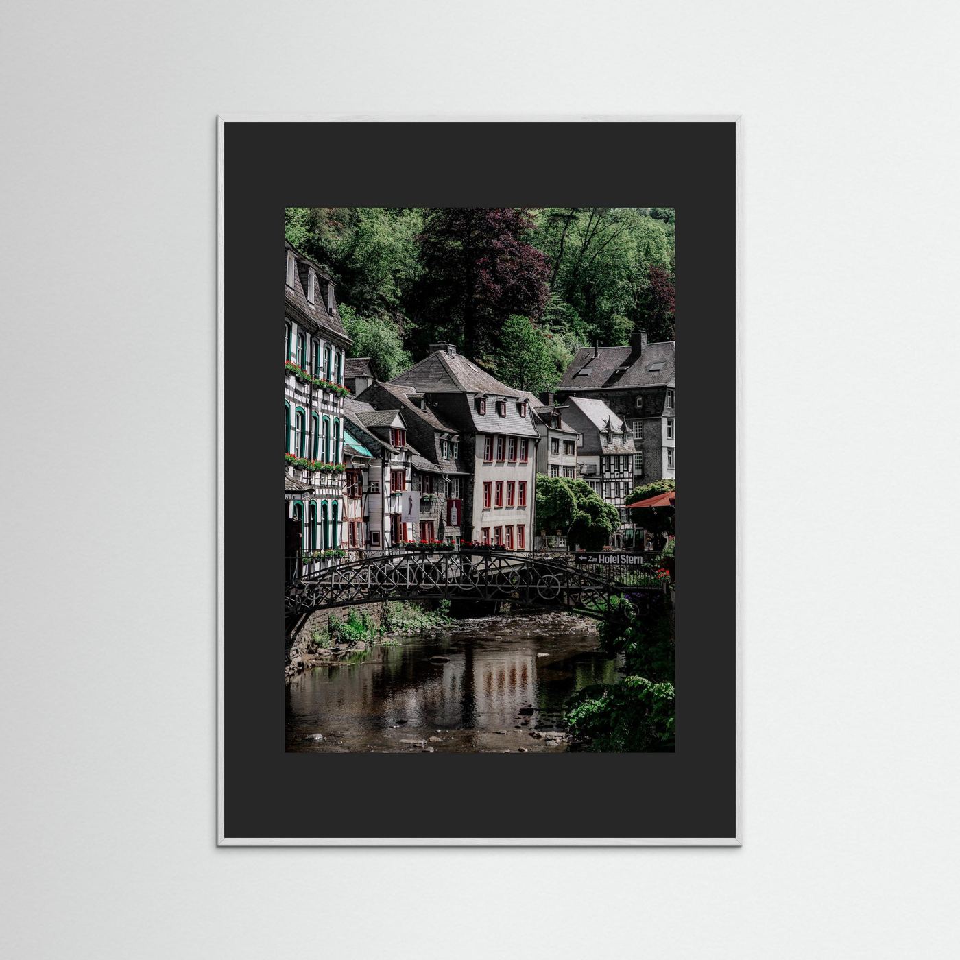 Historische gebouwen in Monschau, Duitsland