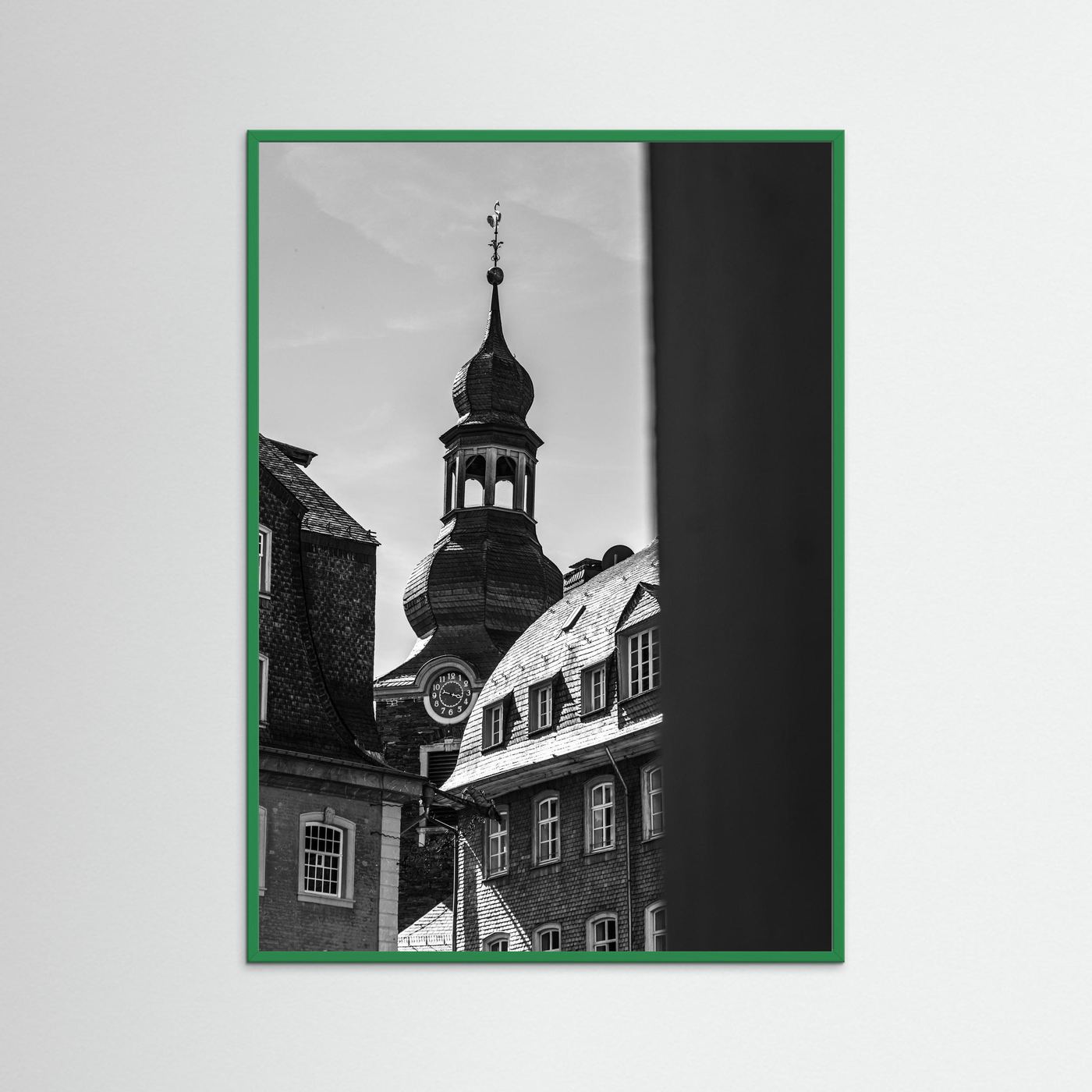 Oude kerk in Monschau in Duitsland