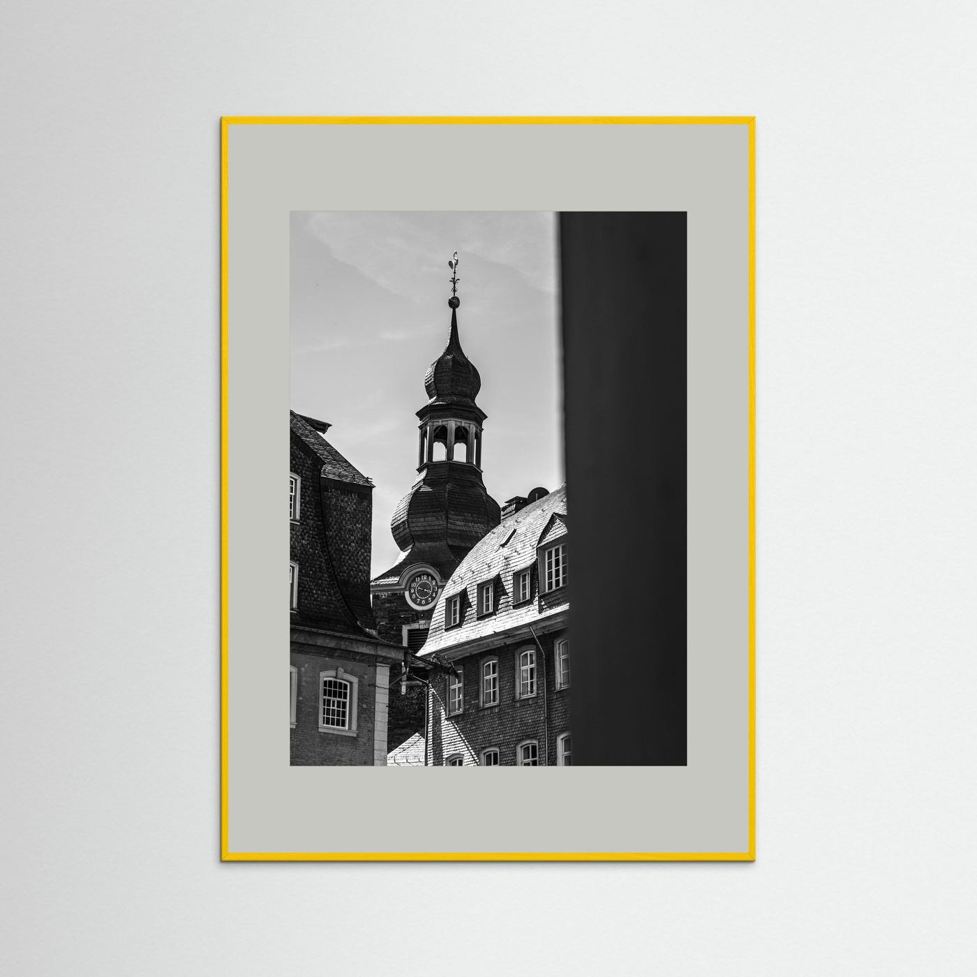 Oude kerk in Monschau in Duitsland
