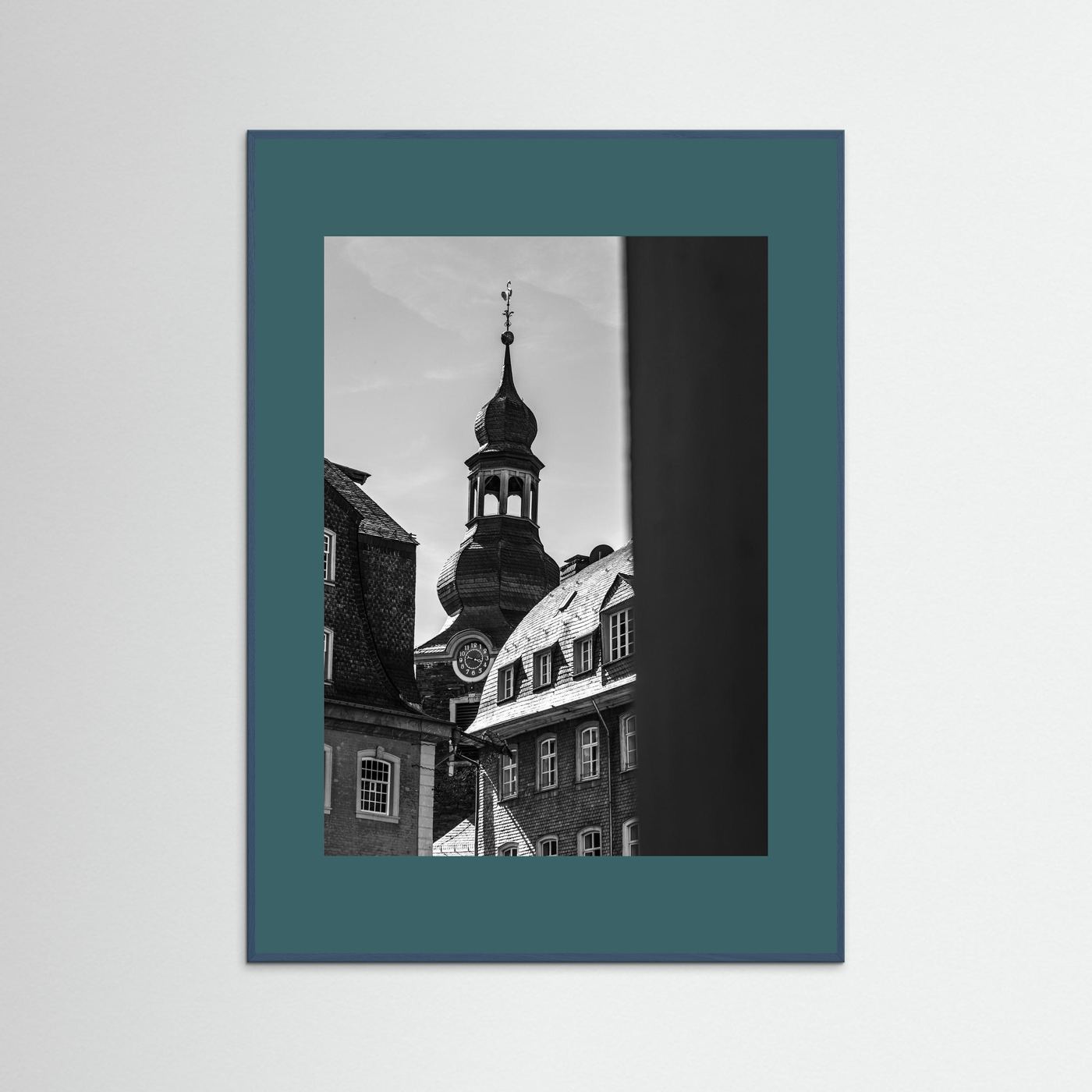 Oude kerk in Monschau in Duitsland