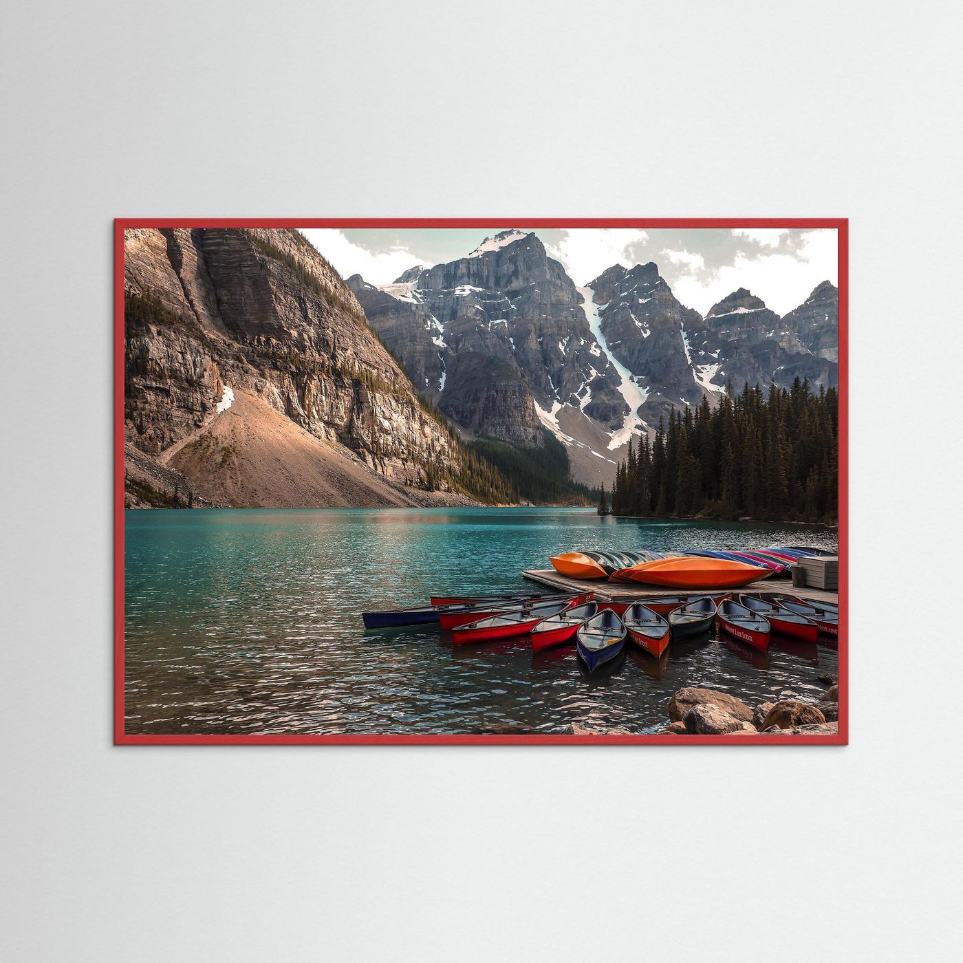 Beautiful Moraine Lake, Alberta in Canada. 