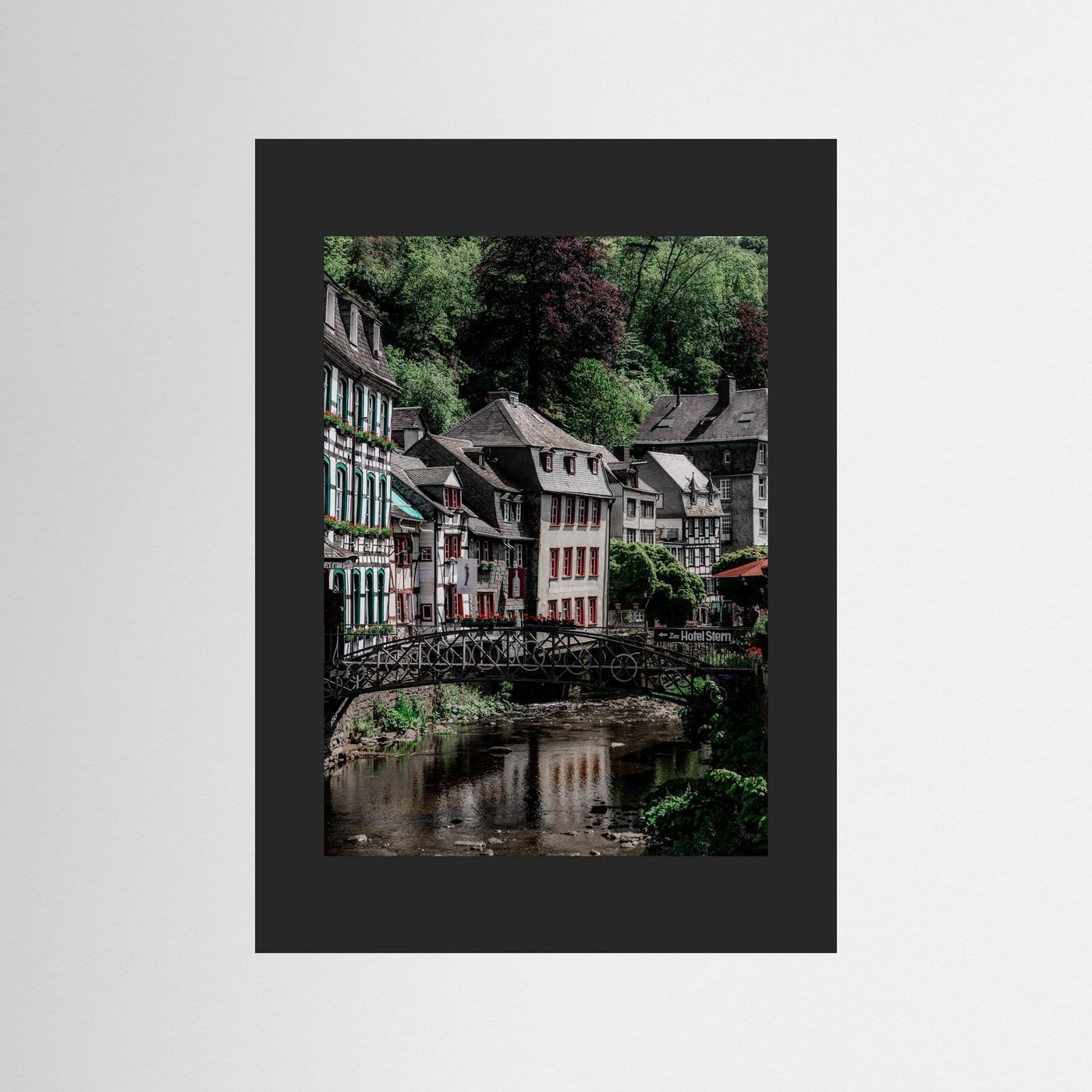 Historische gebouwen in Monschau, Duitsland