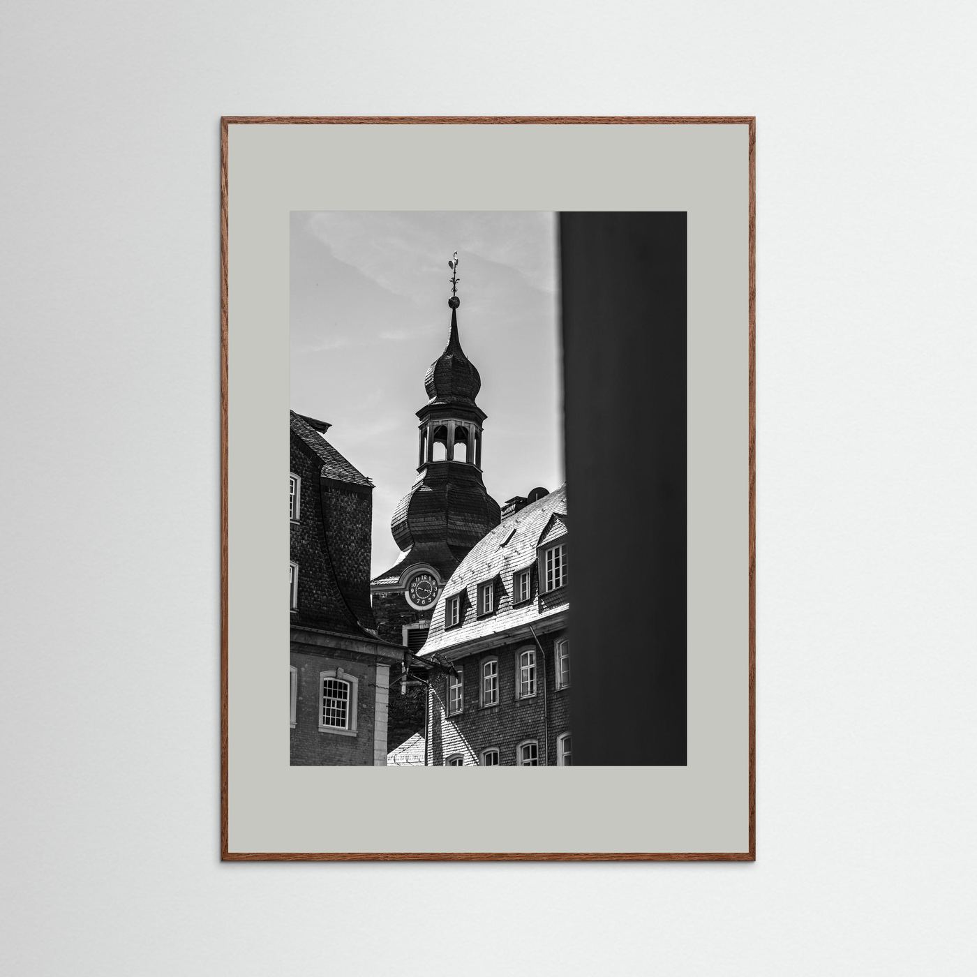 Oude kerk in Monschau in Duitsland