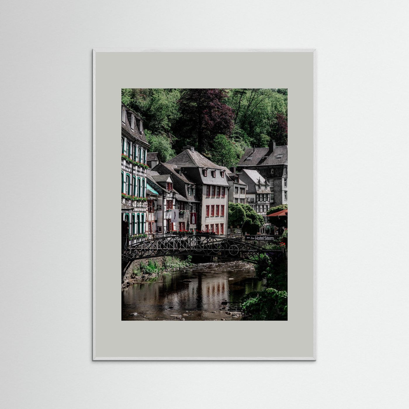 Historische gebouwen in Monschau, Duitsland