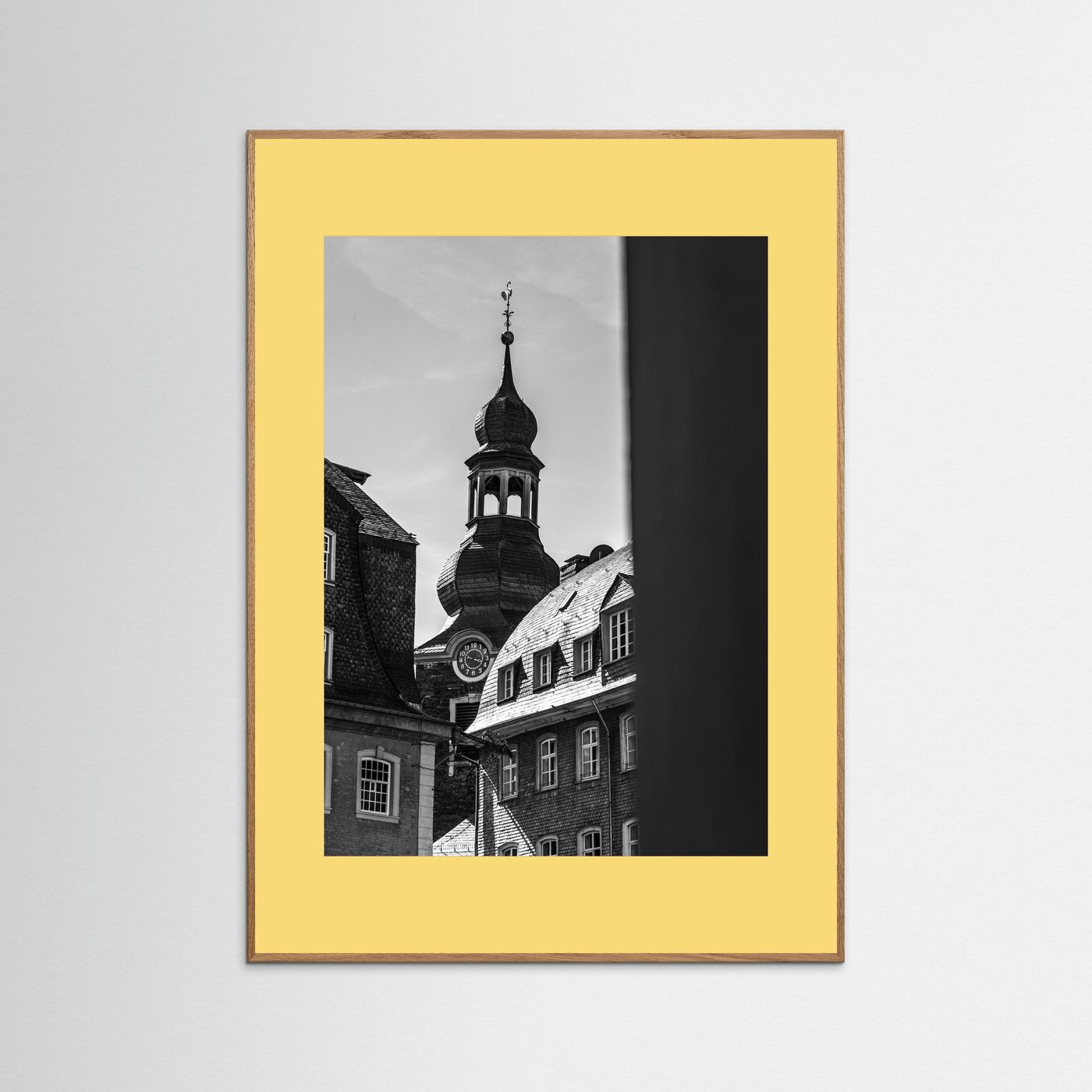 Oude kerk in Monschau in Duitsland