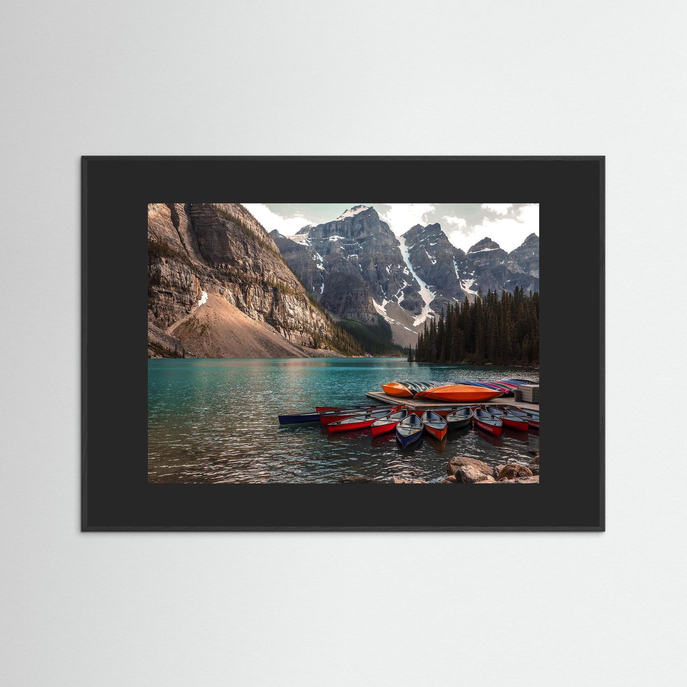 Beautiful Moraine Lake, Alberta in Canada. 