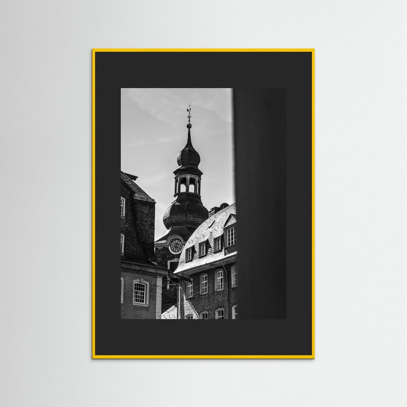 Oude kerk in Monschau in Duitsland