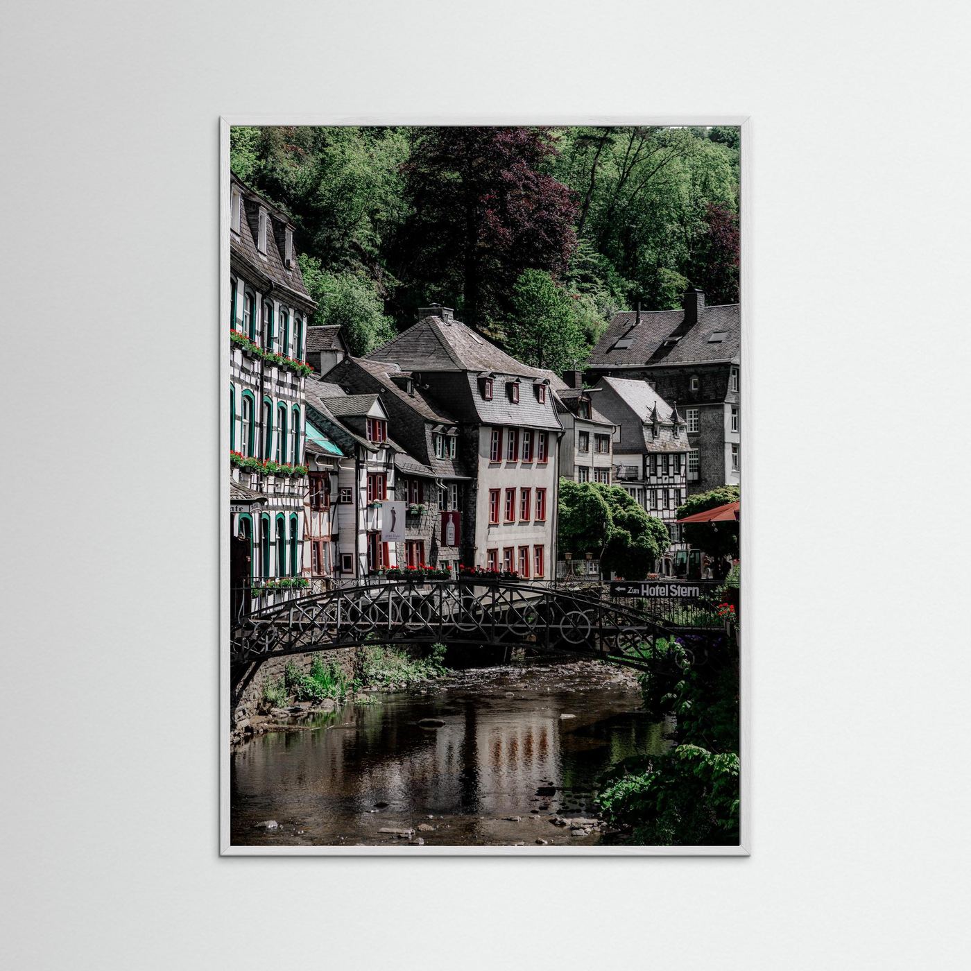 Historische gebouwen in Monschau, Duitsland
