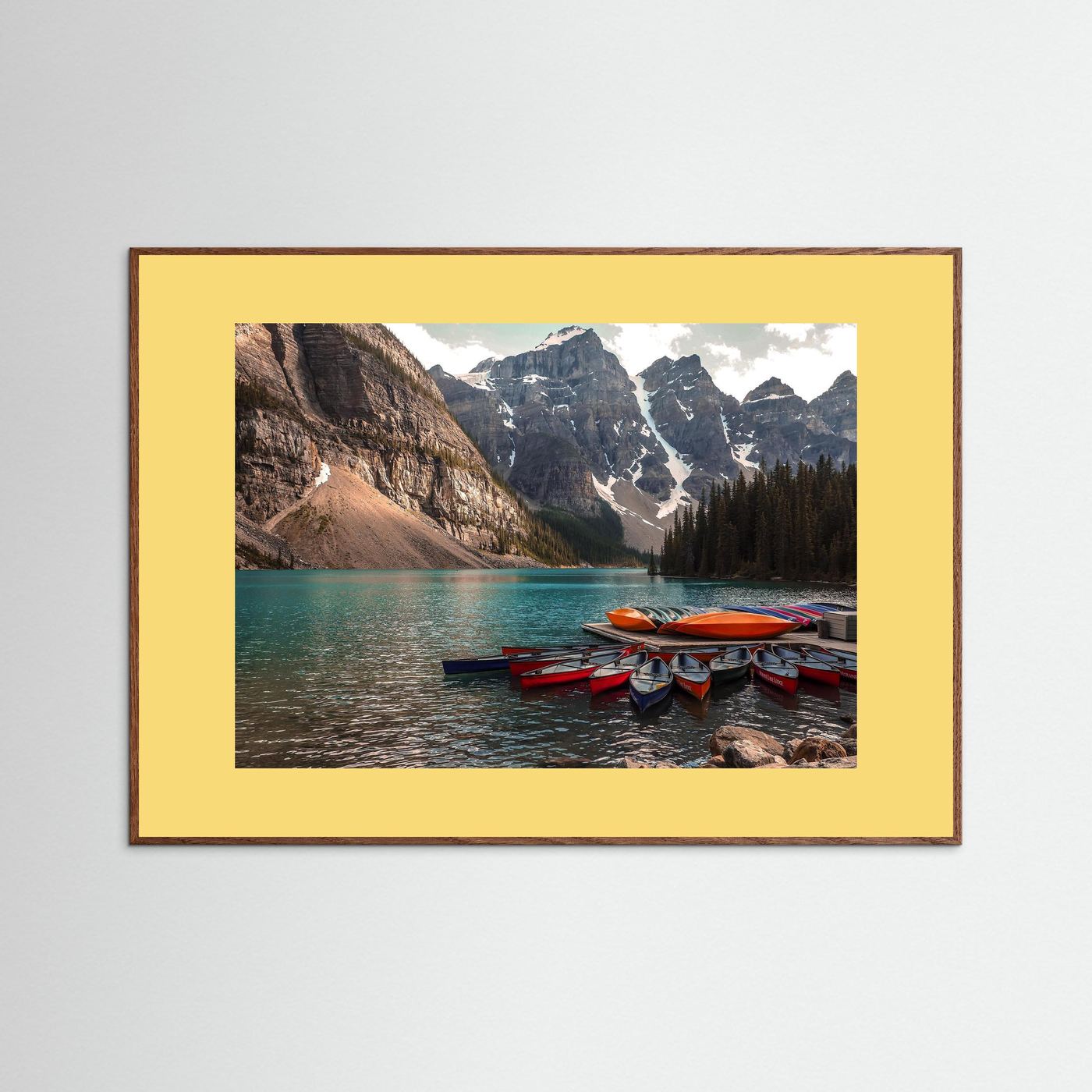 Beautiful Moraine Lake, Alberta in Canada. 