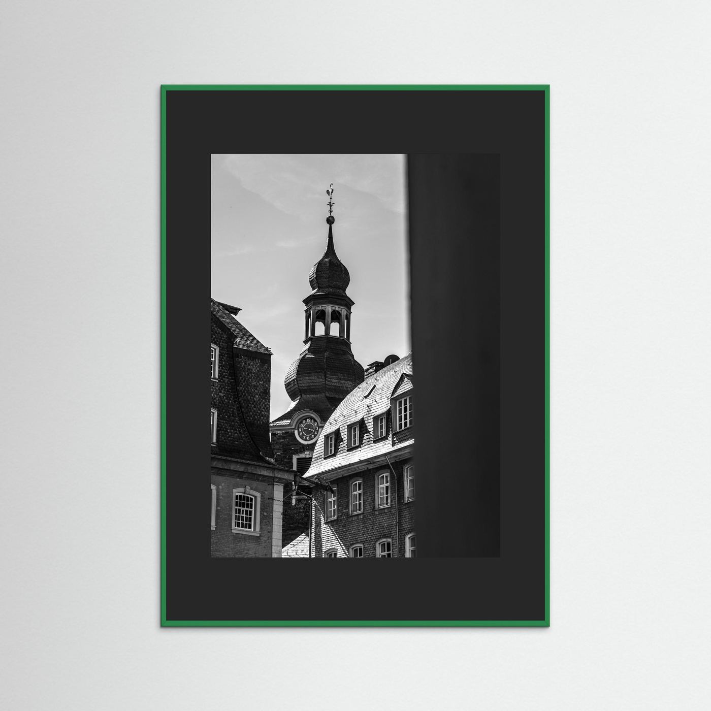 Oude kerk in Monschau in Duitsland