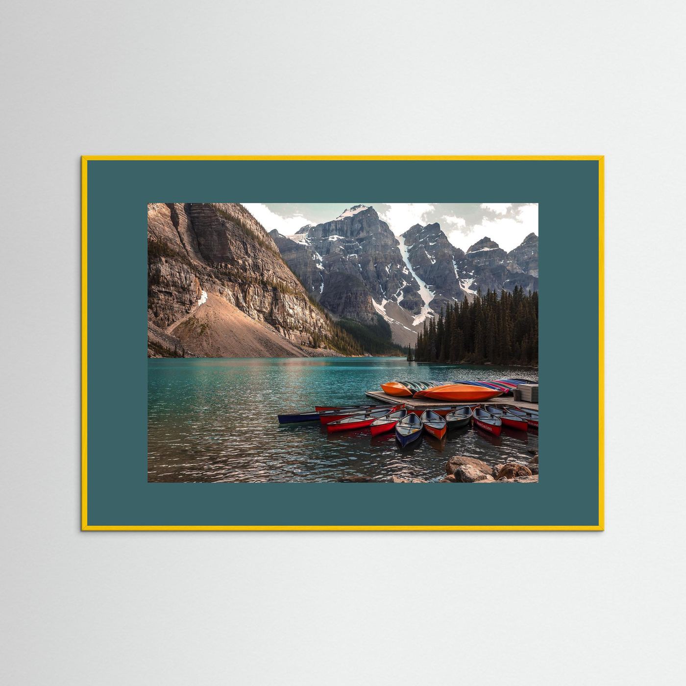 Beautiful Moraine Lake, Alberta in Canada. 
