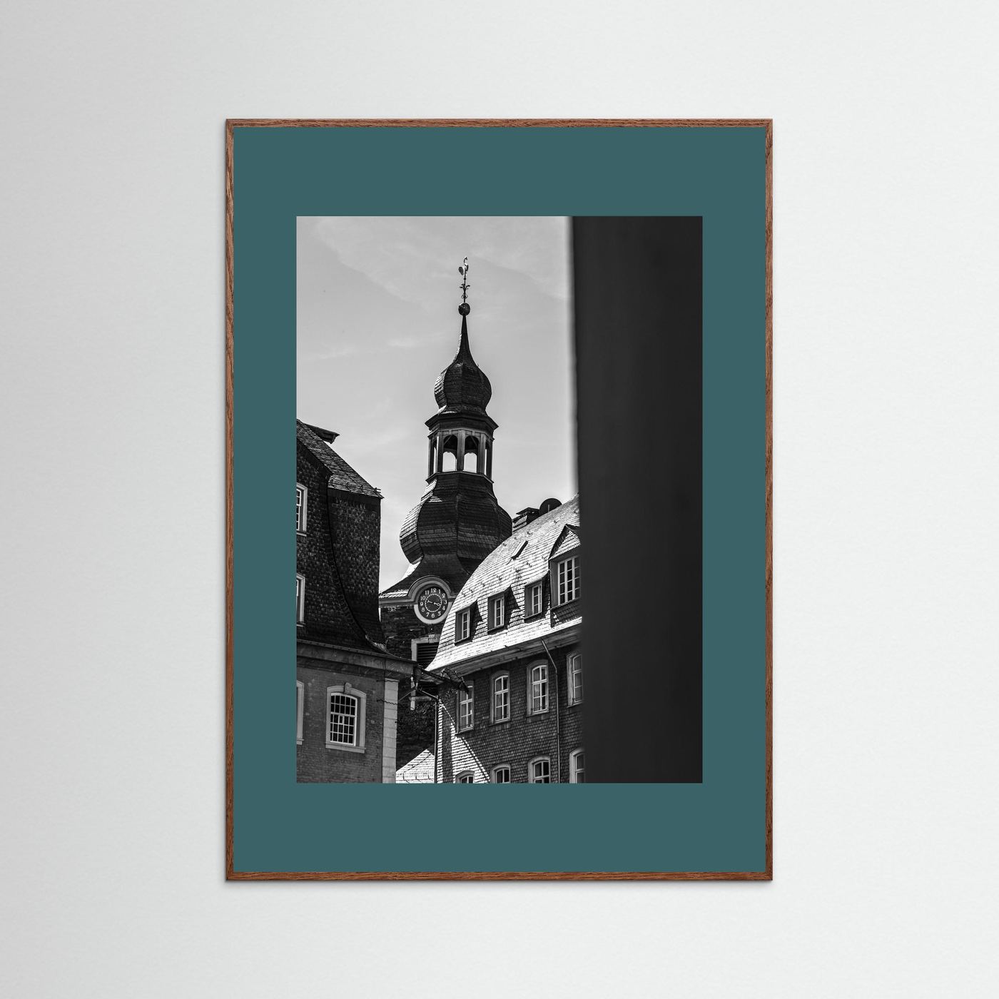 Oude kerk in Monschau in Duitsland