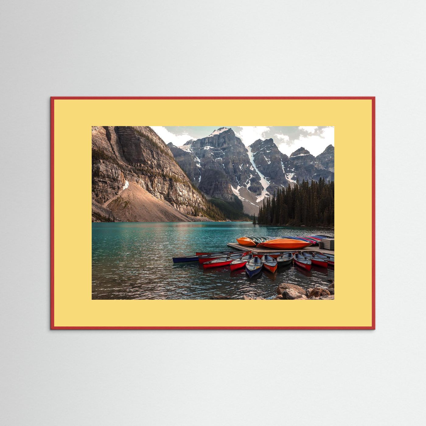 Beautiful Moraine Lake, Alberta in Canada. 