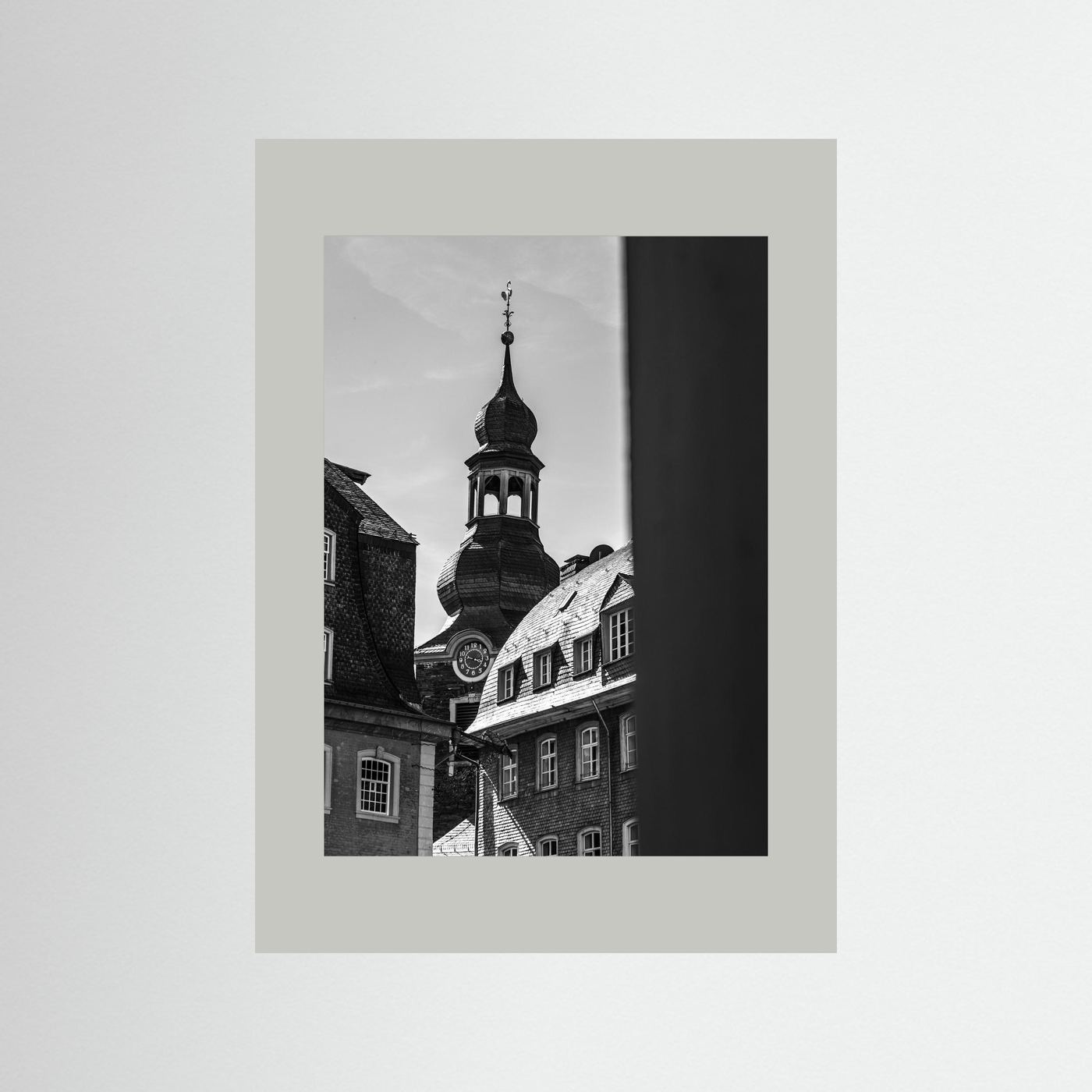 Oude kerk in Monschau in Duitsland