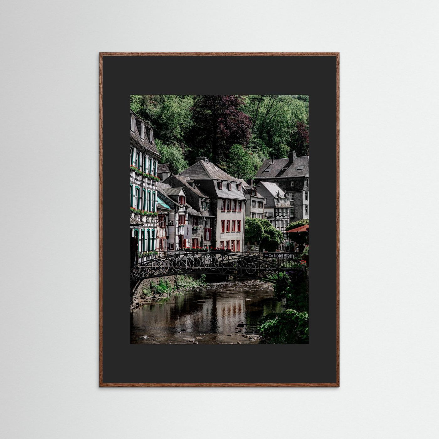 Historische gebouwen in Monschau, Duitsland