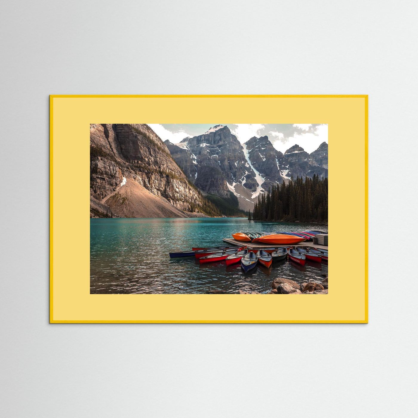 Beautiful Moraine Lake, Alberta in Canada. 