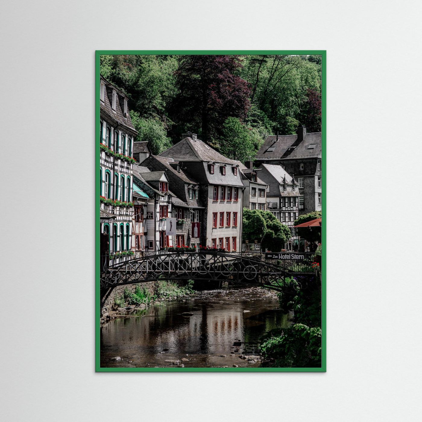 Historische gebouwen in Monschau, Duitsland