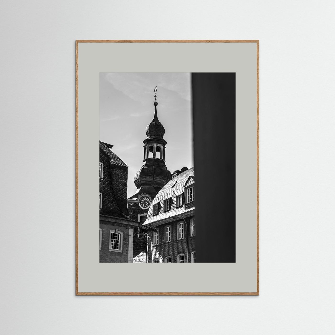 Oude kerk in Monschau in Duitsland