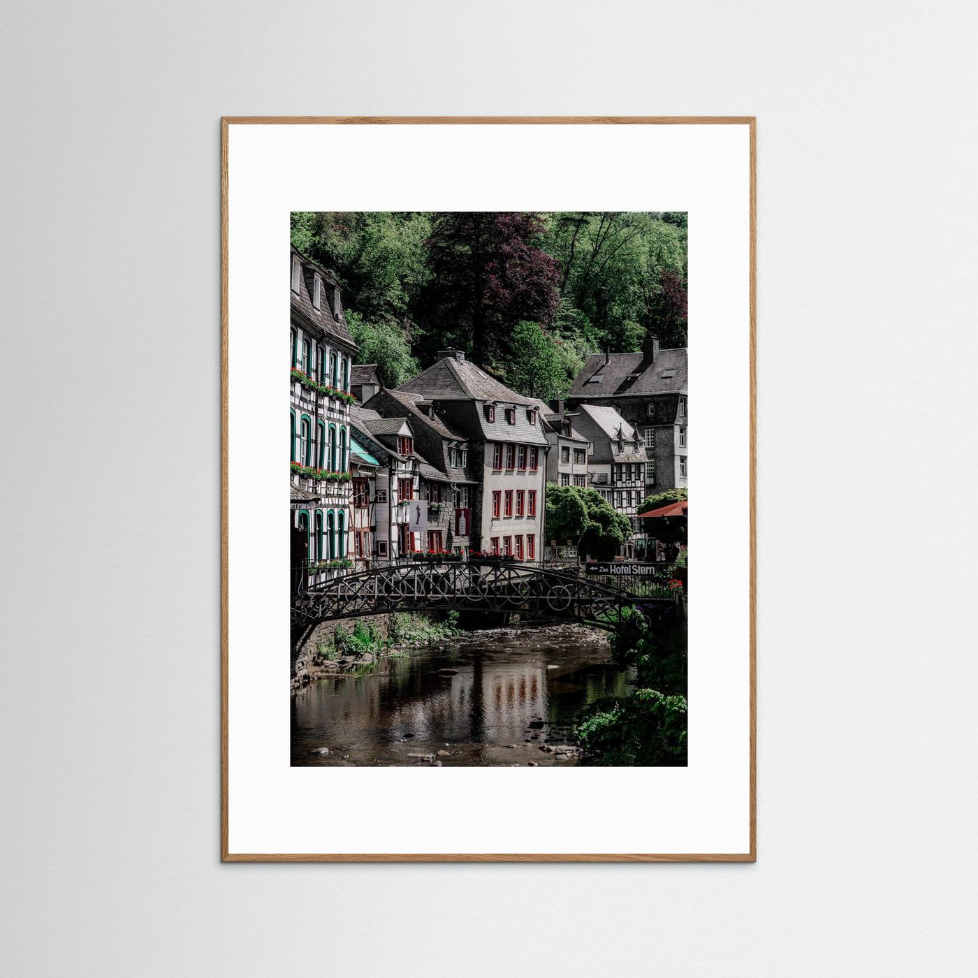 Historische gebouwen in Monschau, Duitsland
