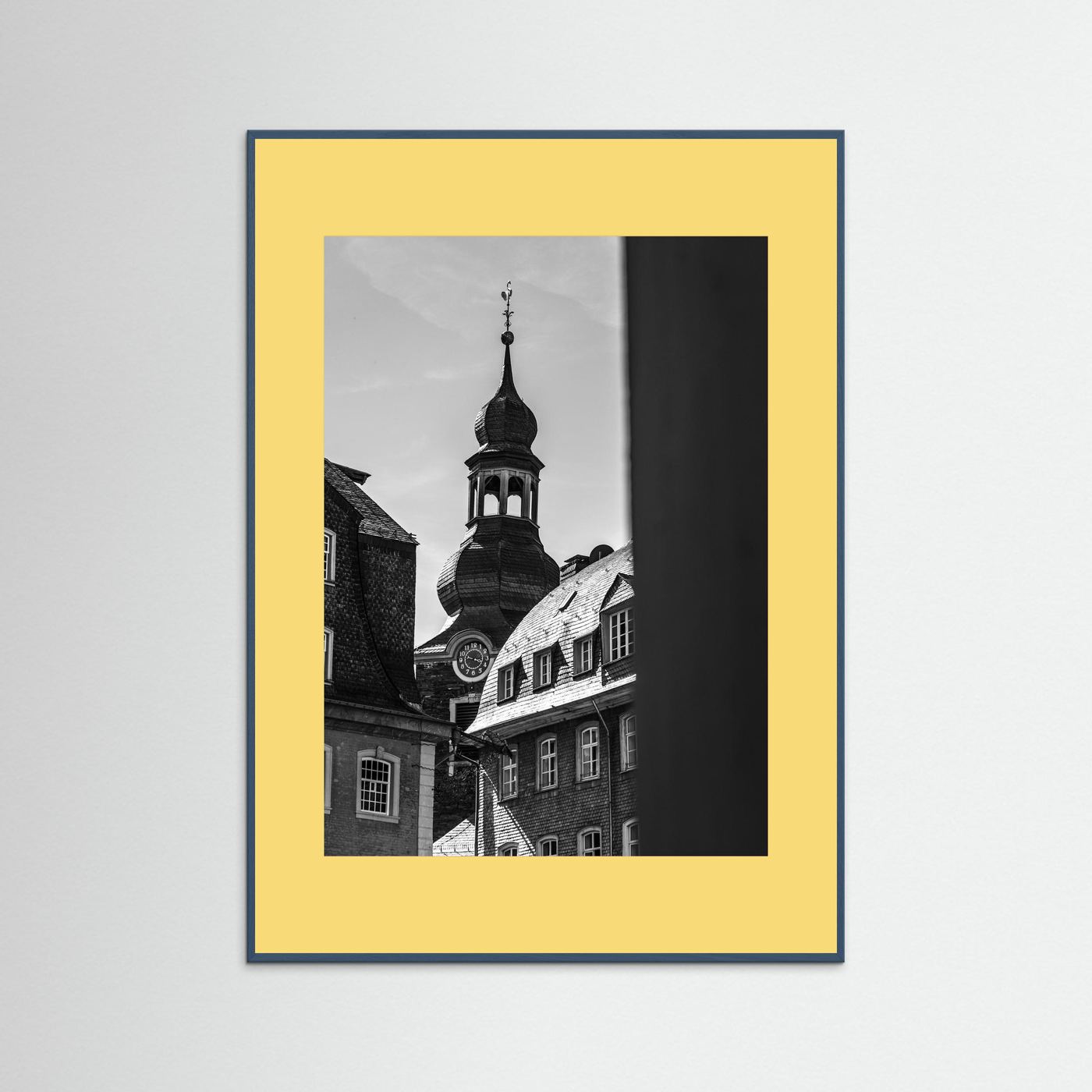 Oude kerk in Monschau in Duitsland
