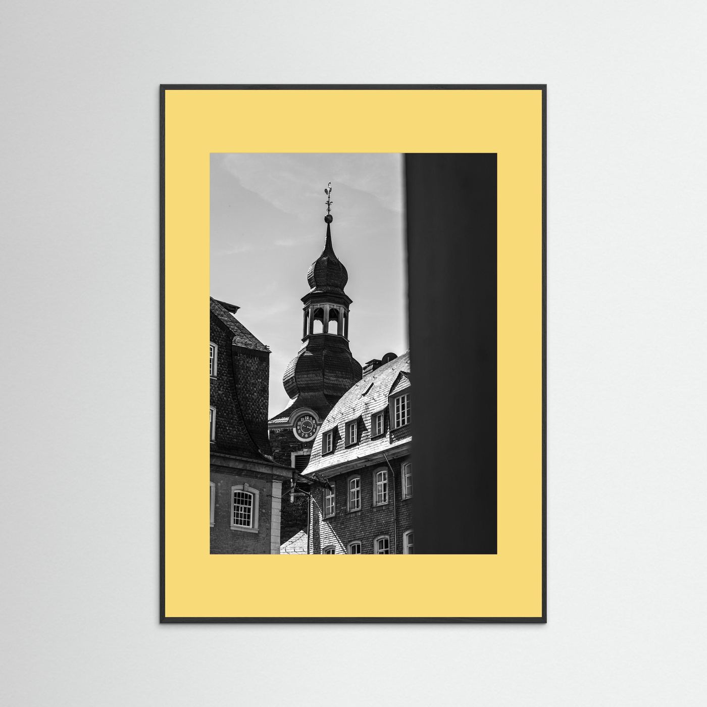 Oude kerk in Monschau in Duitsland