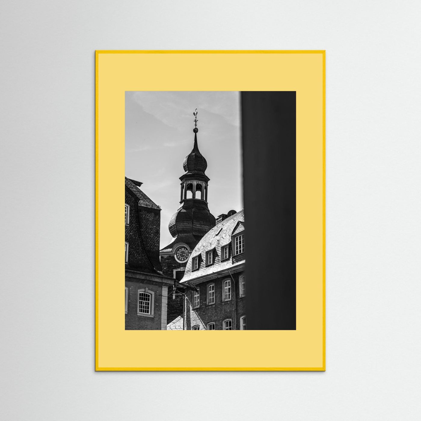 Oude kerk in Monschau in Duitsland