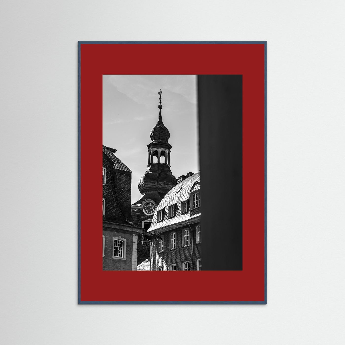 Oude kerk in Monschau in Duitsland