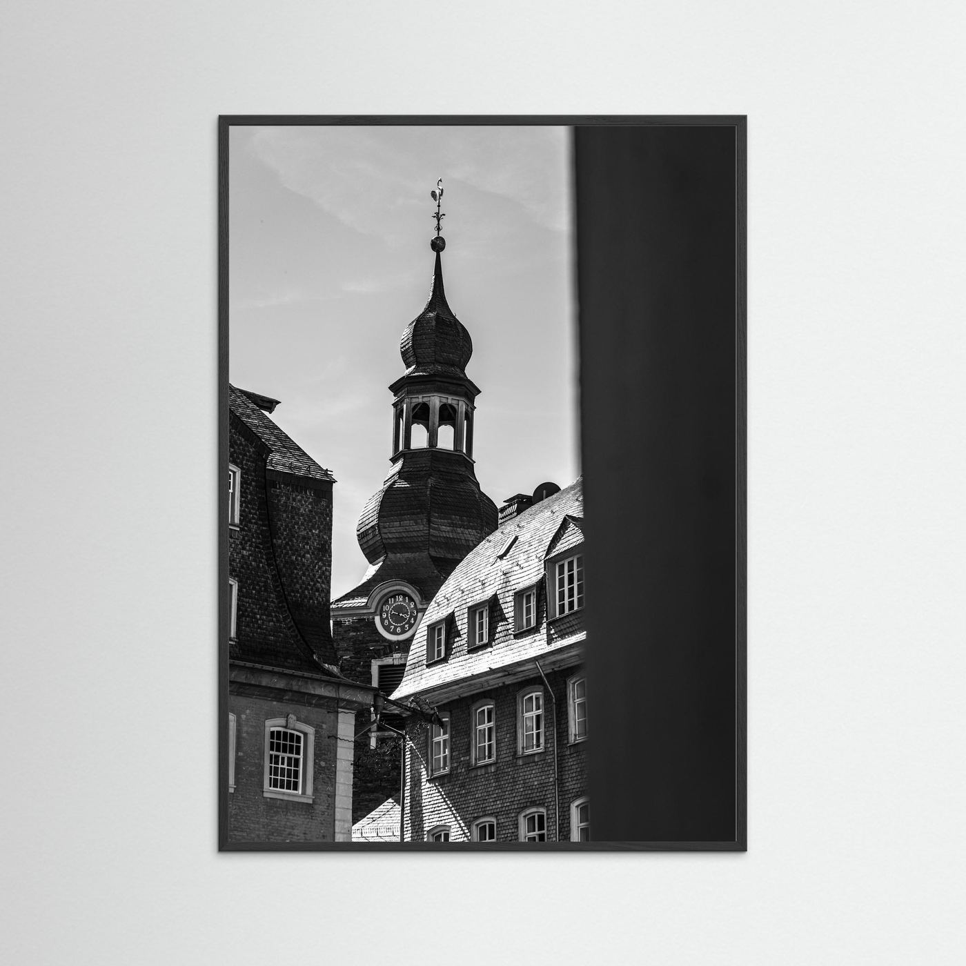 Oude kerk in Monschau in Duitsland