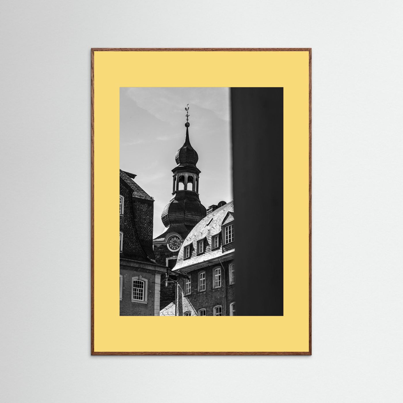 Oude kerk in Monschau in Duitsland