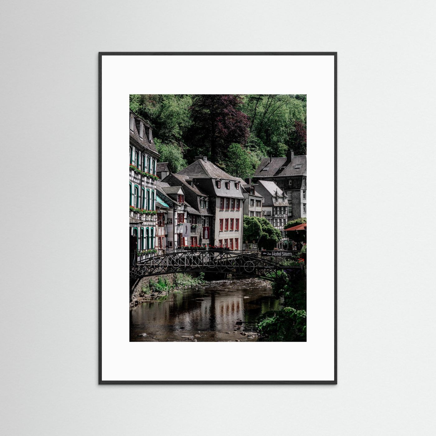 Historische gebouwen in Monschau, Duitsland