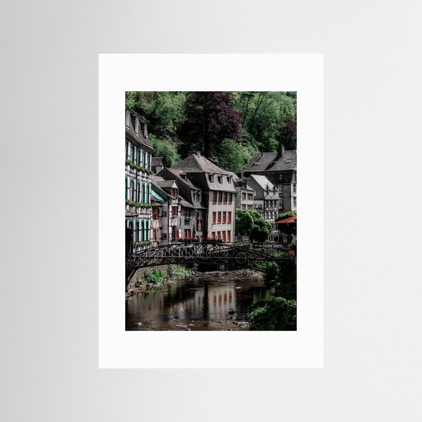 Historische gebouwen in Monschau, Duitsland