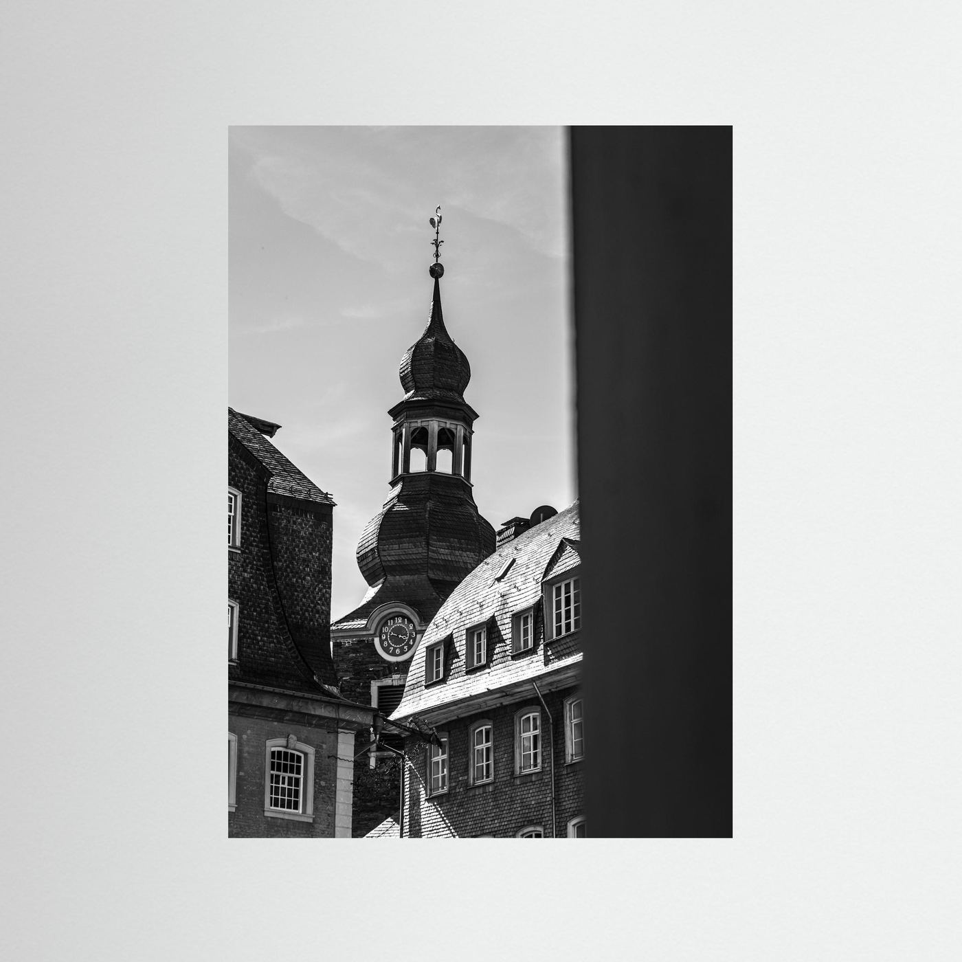 Oude kerk in Monschau in Duitsland