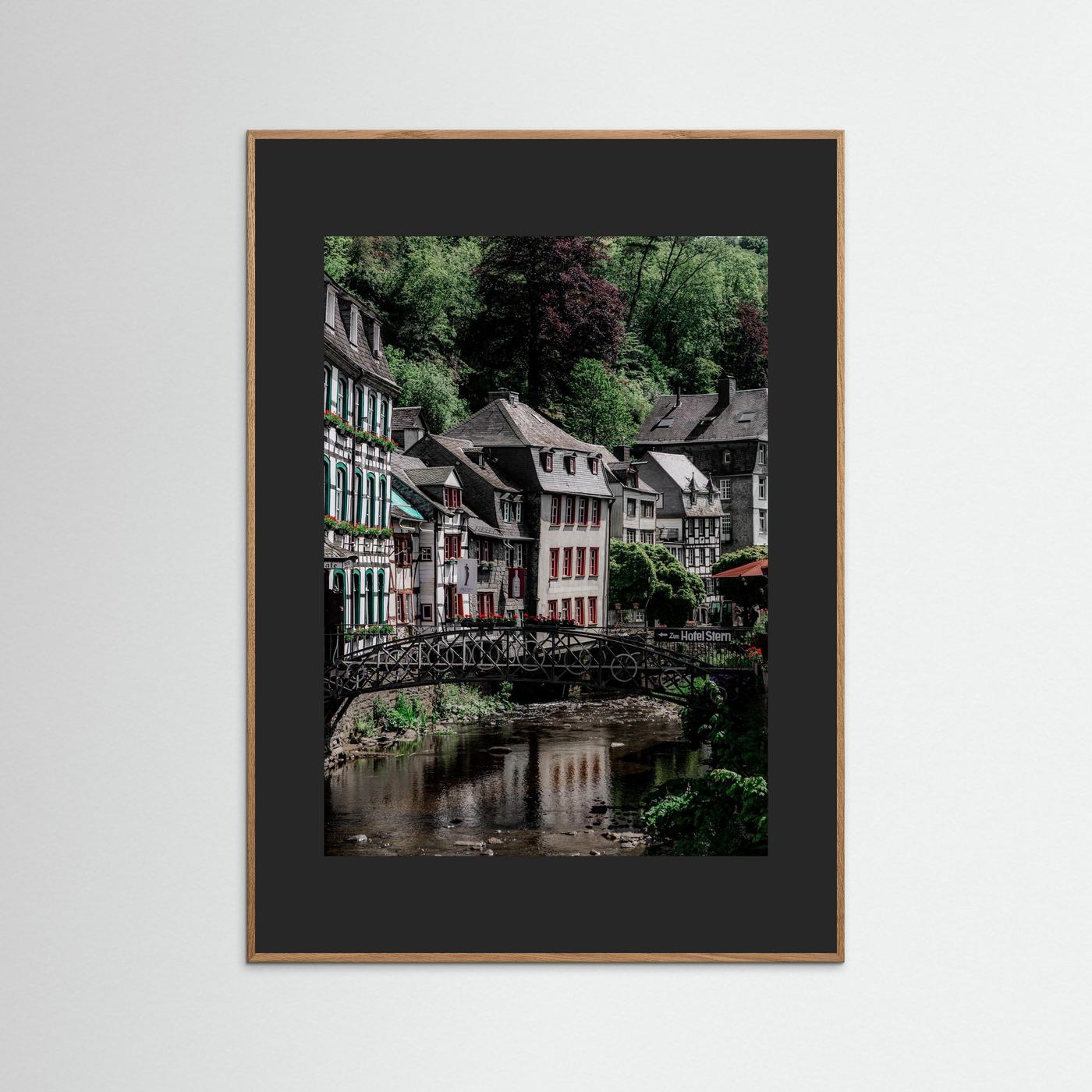 Historische gebouwen in Monschau, Duitsland
