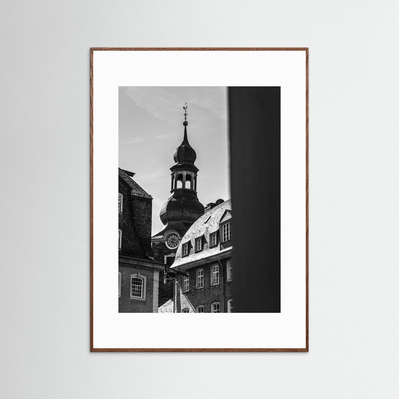 Oude kerk in Monschau in Duitsland