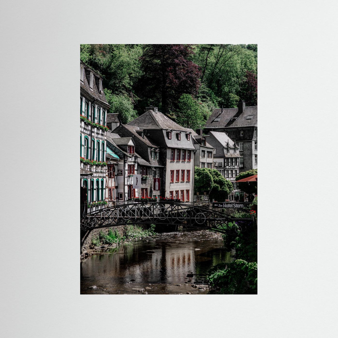 Historische gebouwen in Monschau, Duitsland