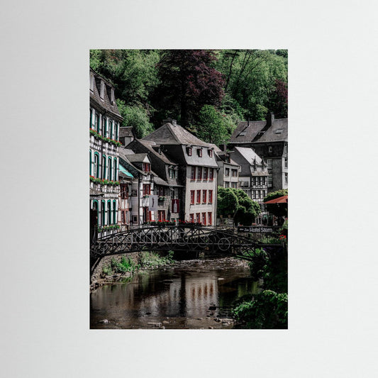 Historische gebouwen in Monschau, Duitsland