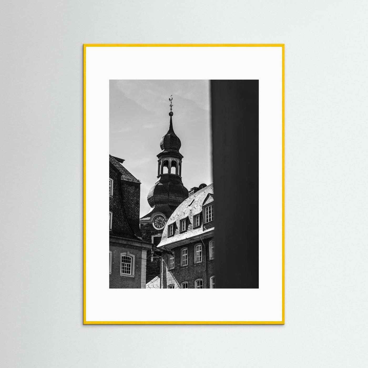 Oude kerk in Monschau in Duitsland