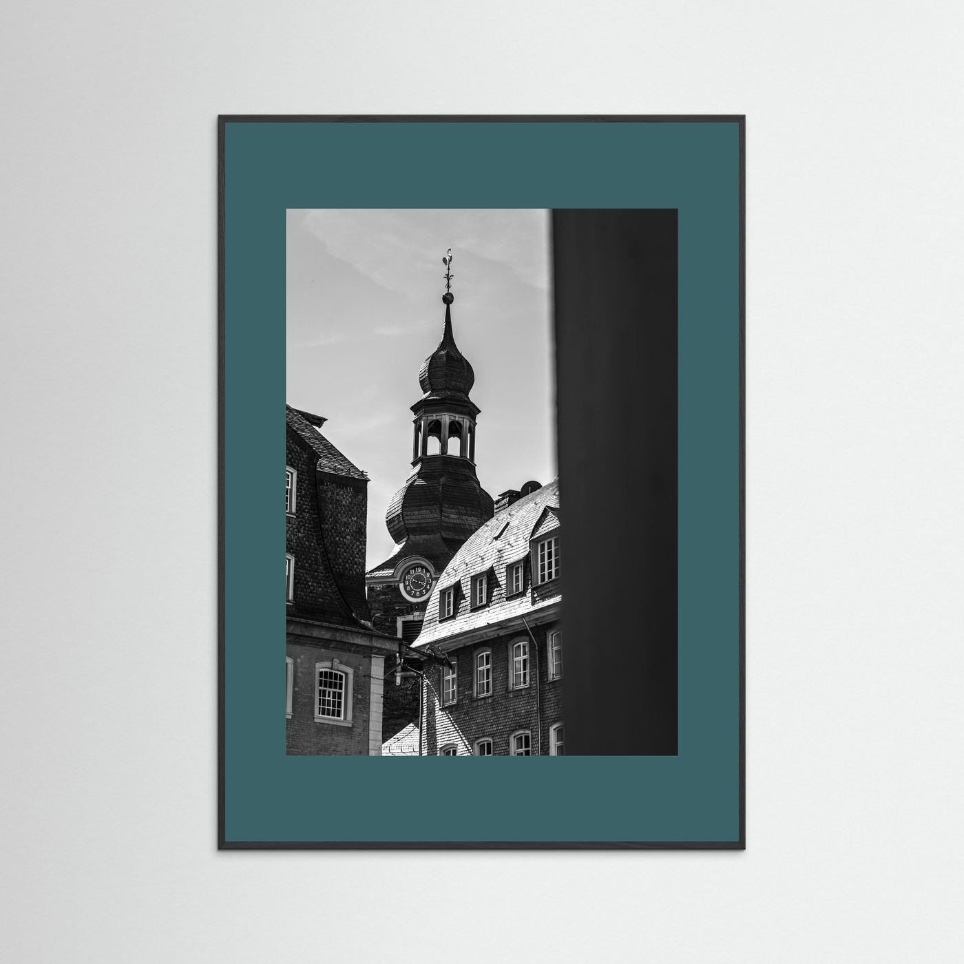 Oude kerk in Monschau in Duitsland