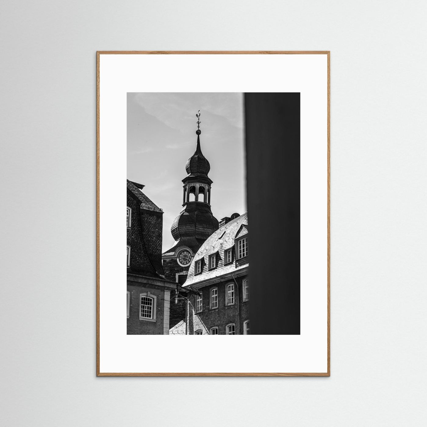 Oude kerk in Monschau in Duitsland
