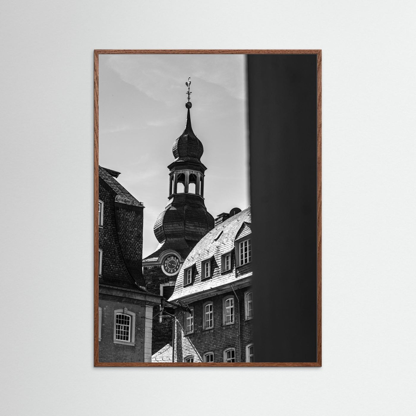 Oude kerk in Monschau in Duitsland