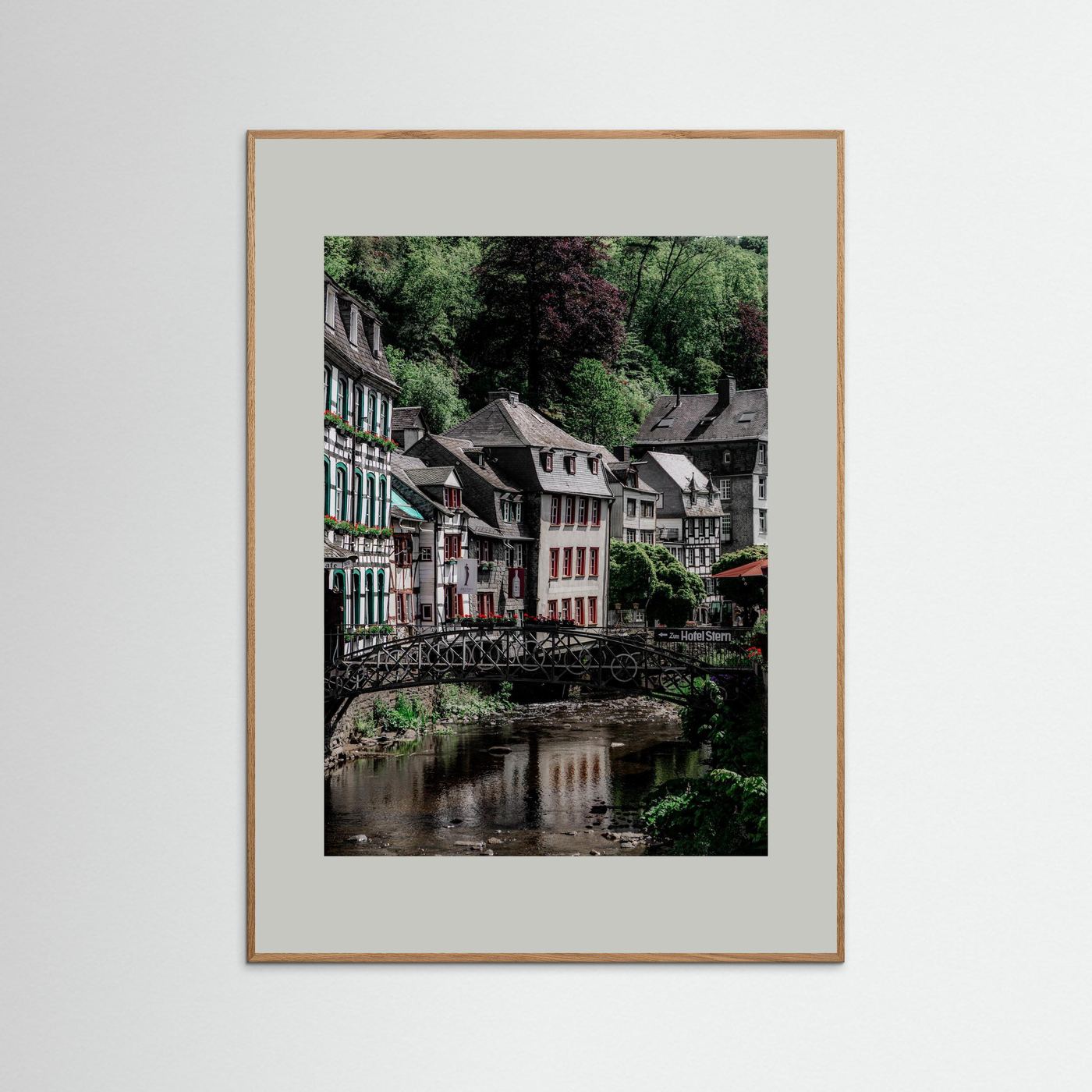 Historische gebouwen in Monschau, Duitsland